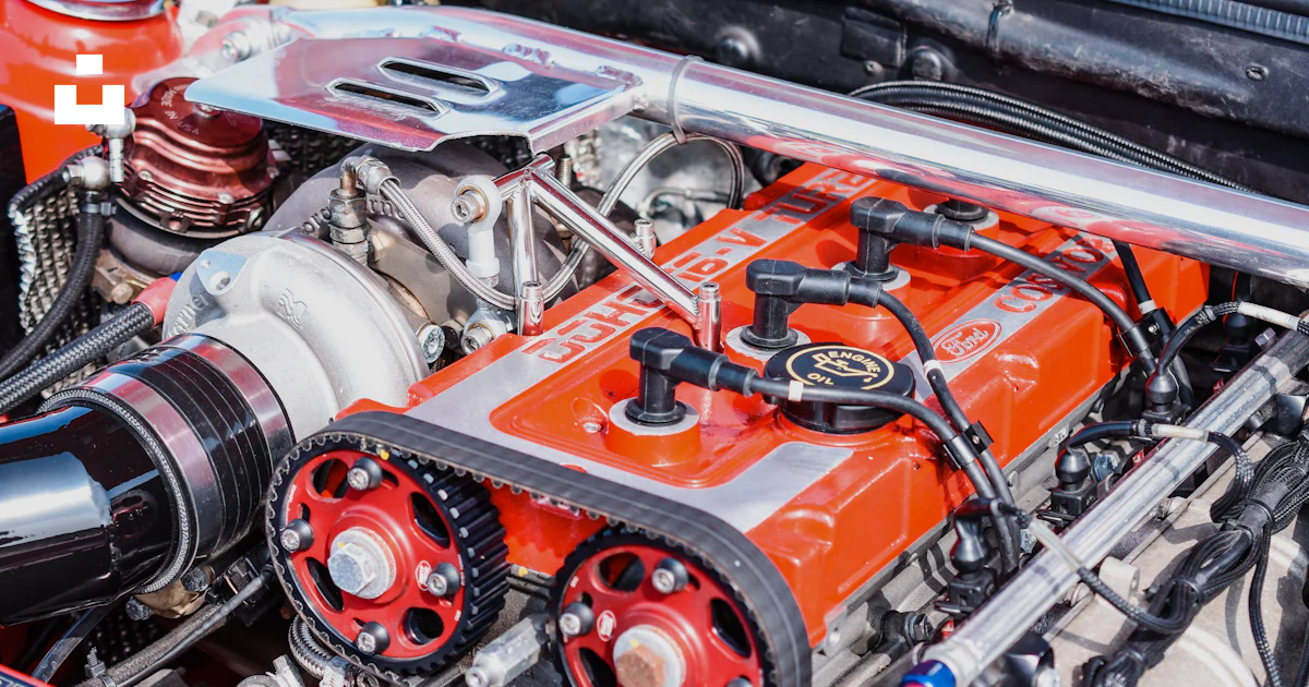 Grey Engine Orange and gray engine bay photo – Free Engine Image on Unsplash