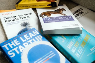 white and blue box on white printer paper