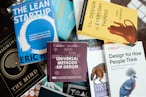a pile of books sitting on top of a table