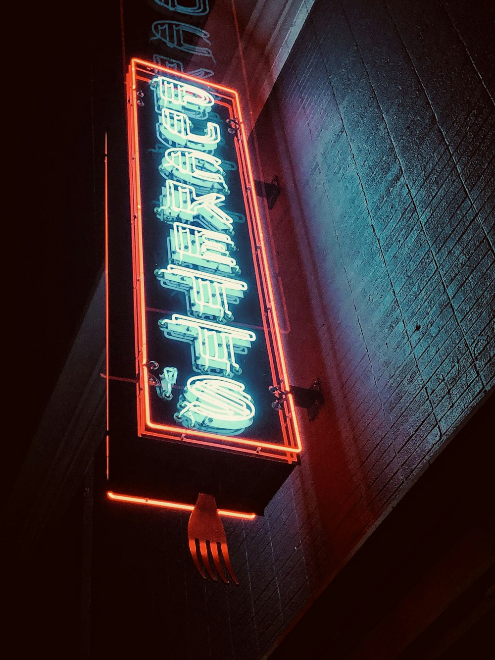 red and white led signage