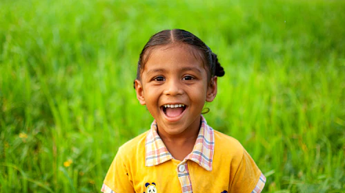 A smiling young girl