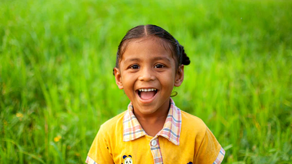 A smiling girl