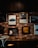 brown wooden framed wall mounted painting