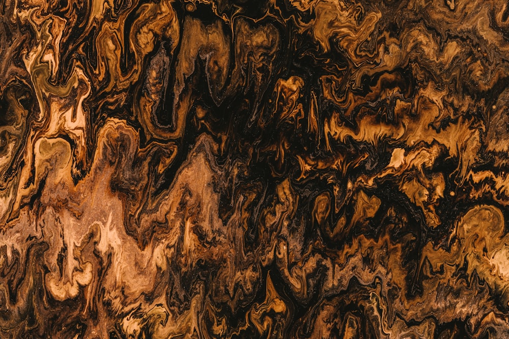 brown and black abstract painting