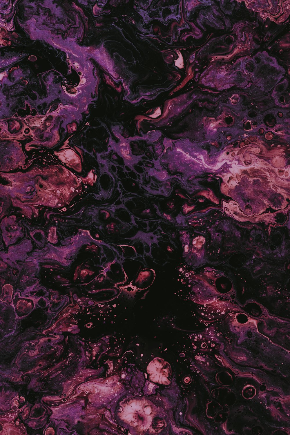 purple and black abstract painting