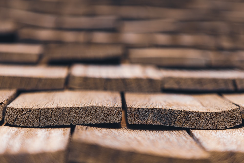 brown and black wooden surface