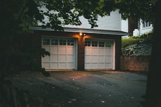 white and brown wooden house