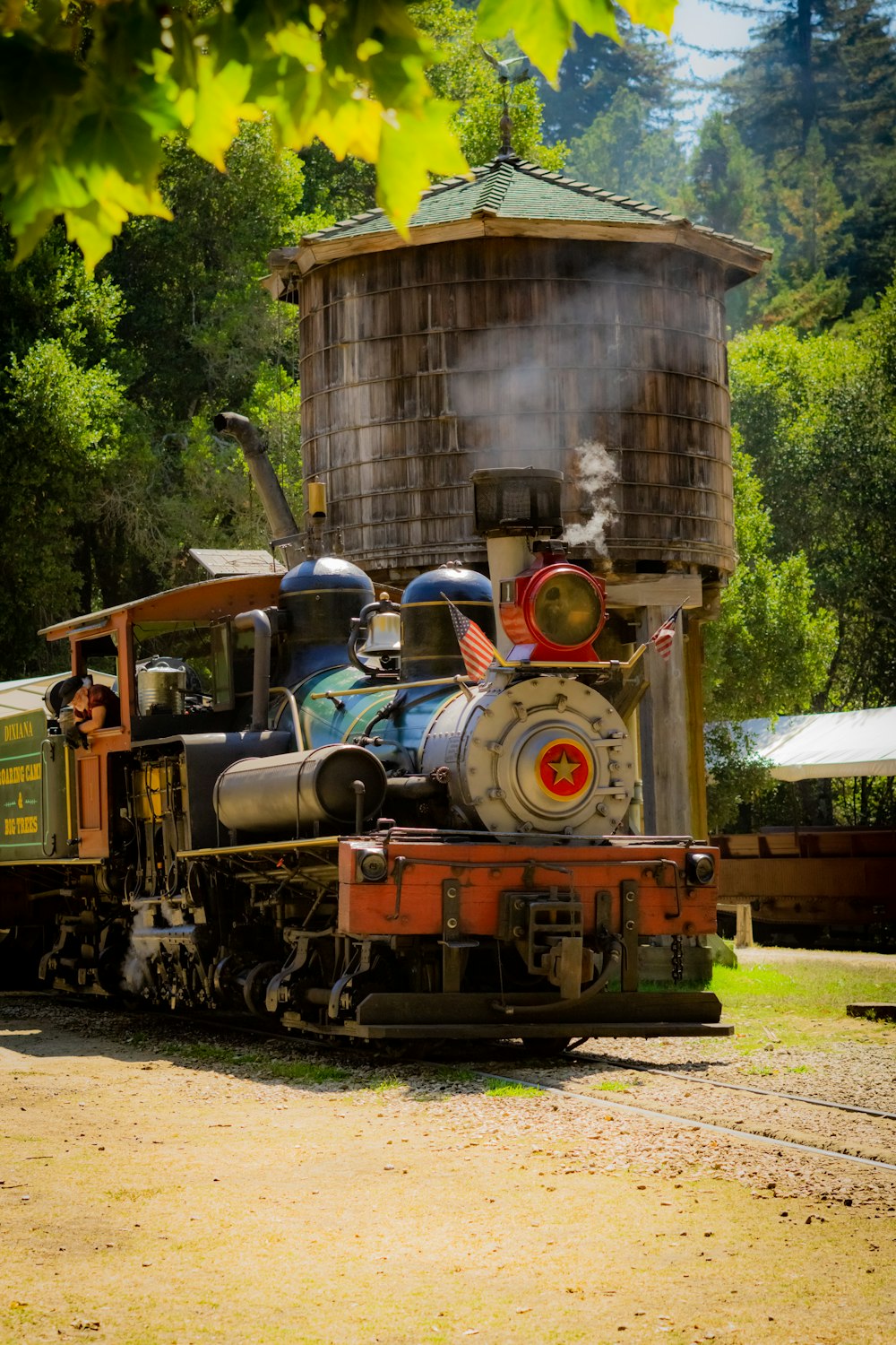 black and brown train on rail during daytime