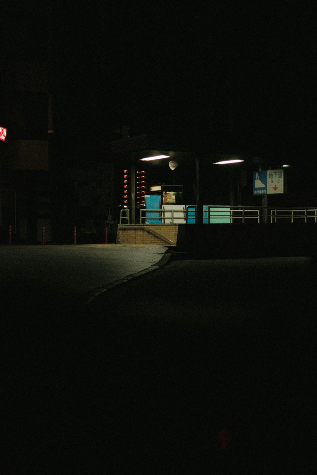 white and blue store during night time