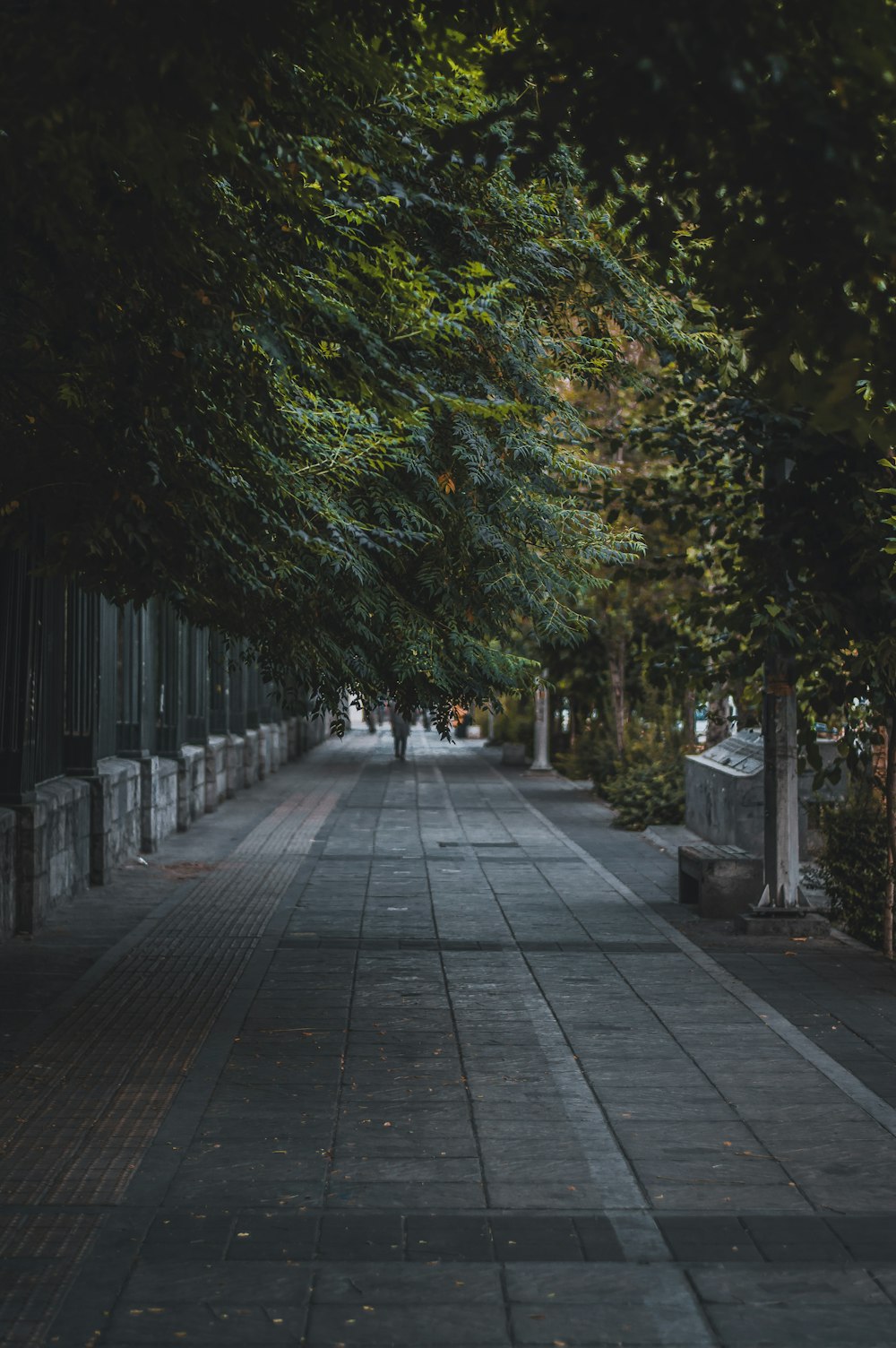 person in black jacket walking on sidewalk during daytime