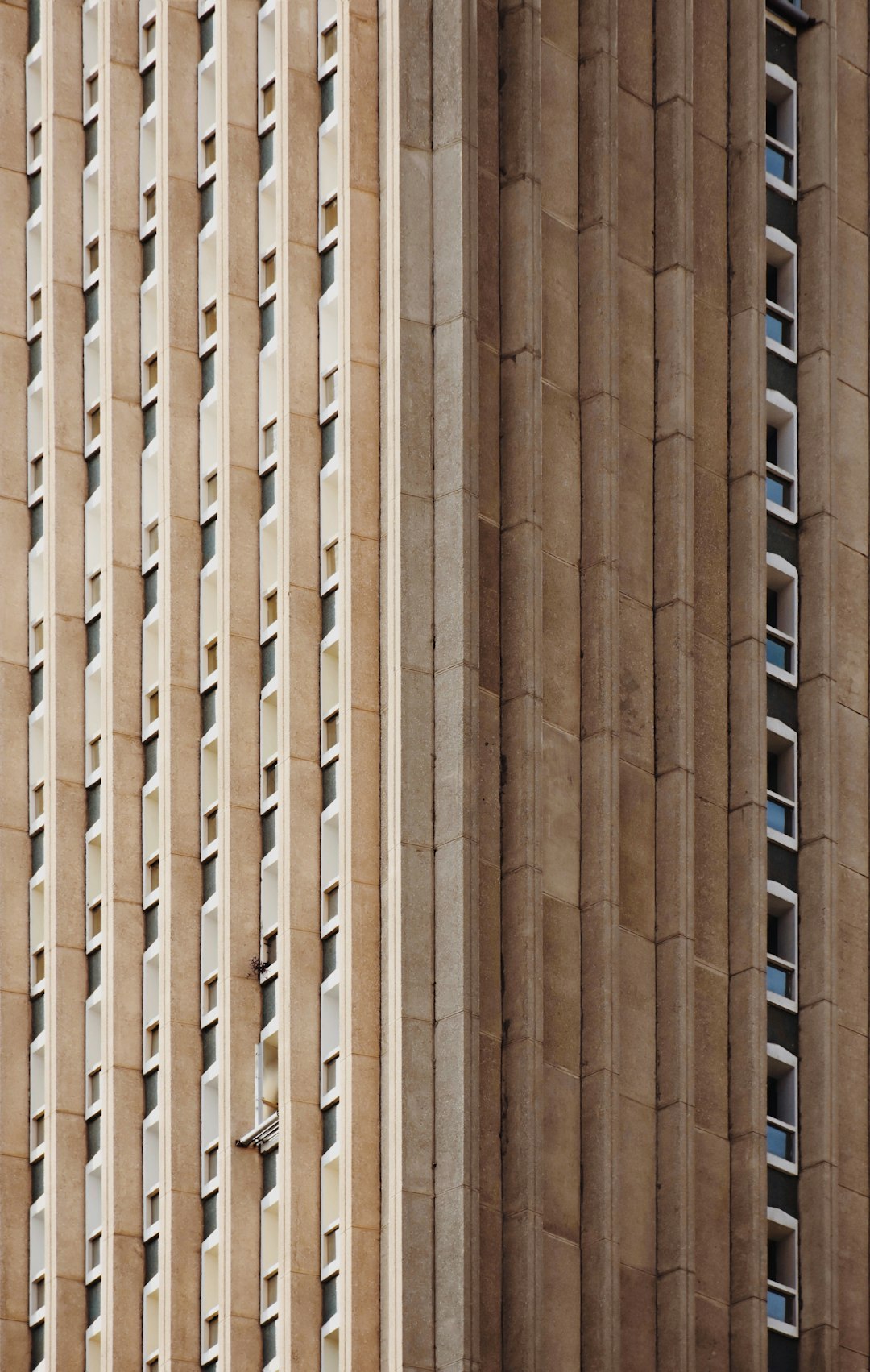 brown and blue concrete building