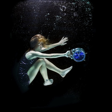 woman in water living life