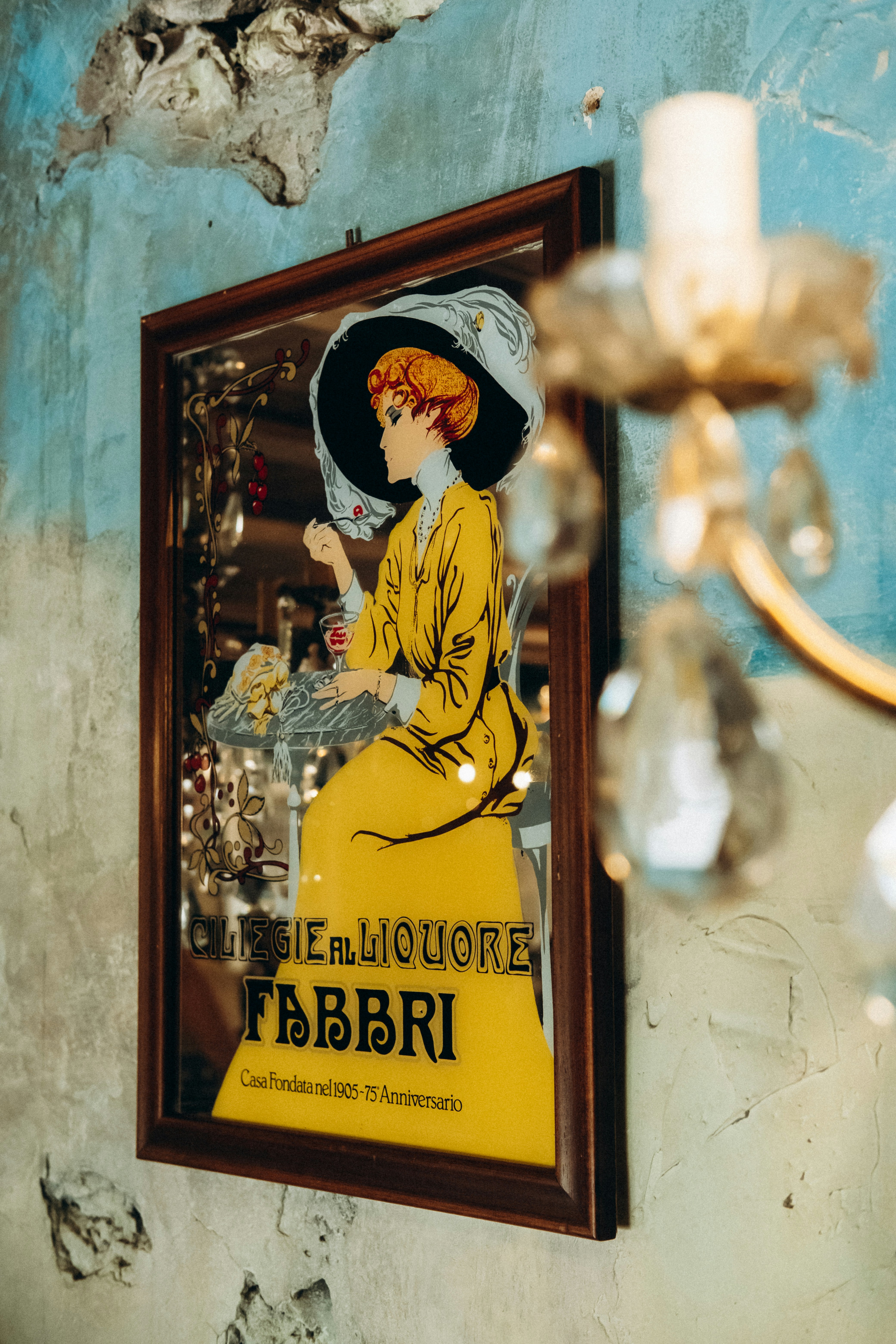 woman in yellow dress painting