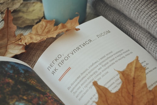 A cozy study corner with Russian language books and art materials.