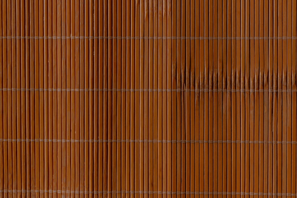 brown and white striped textile