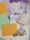 Various craft materials are arranged, including lace fabric, doilies, pastel paper cards, aged text paper squares, and floral cutouts. The lace and doilies display intricate patterns, the paper is pale and weathered, and the floral designs feature vibrant colors against a soft backdrop.