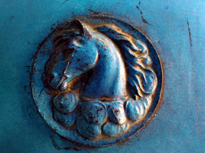 Coordinated account layout featuring horse imagery and refined gold detailing