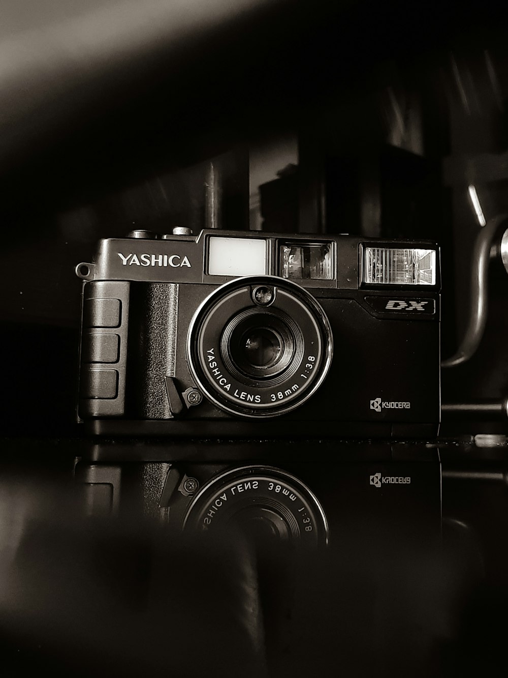 black and silver nikon camera