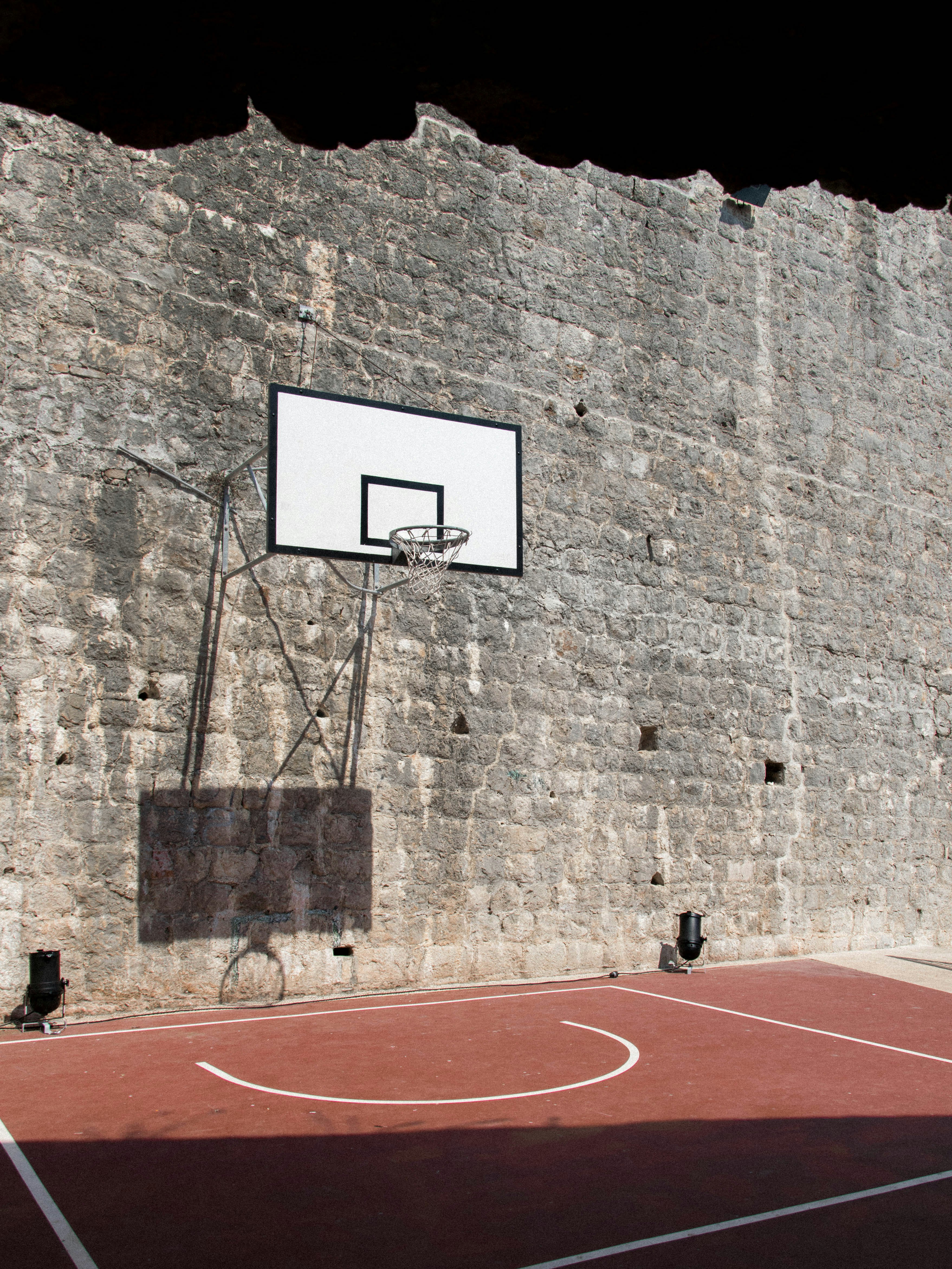 basketball court with no people