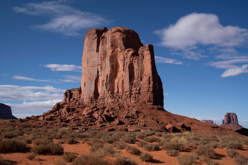 brown rock formation under blue sky during daytime