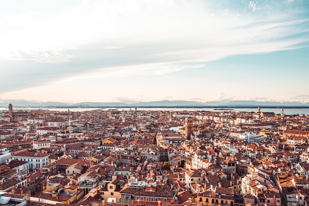 aerial view of city buildings during daytime