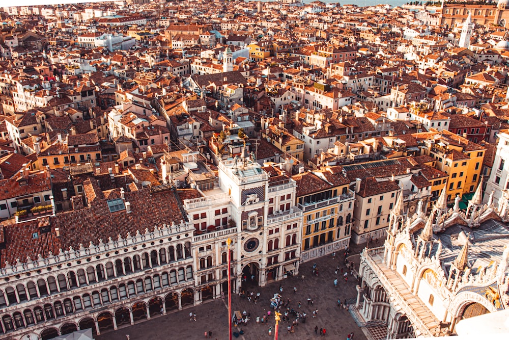 aerial view of city buildings during daytime