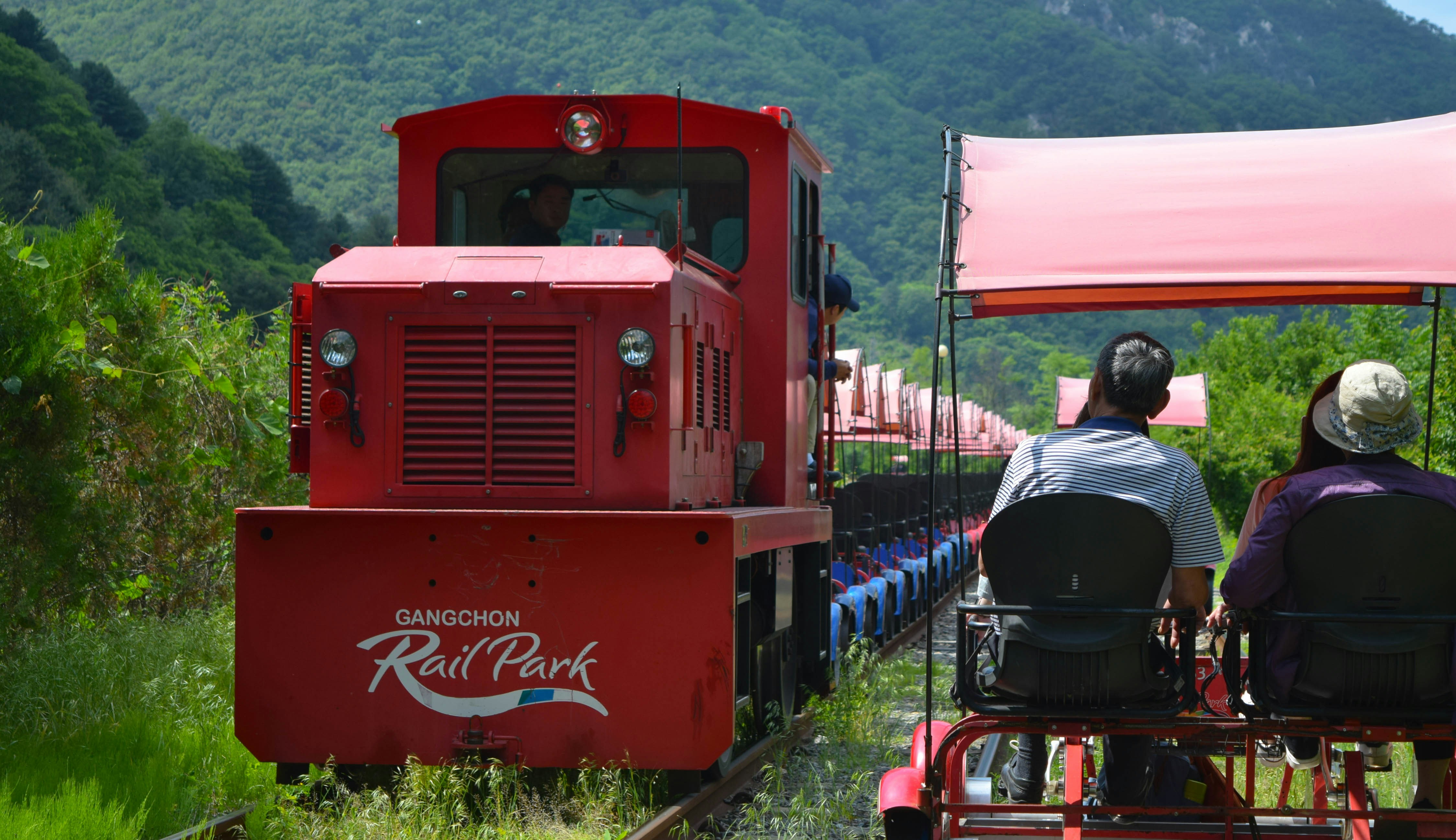 The ride at at Gangchon Rail Park