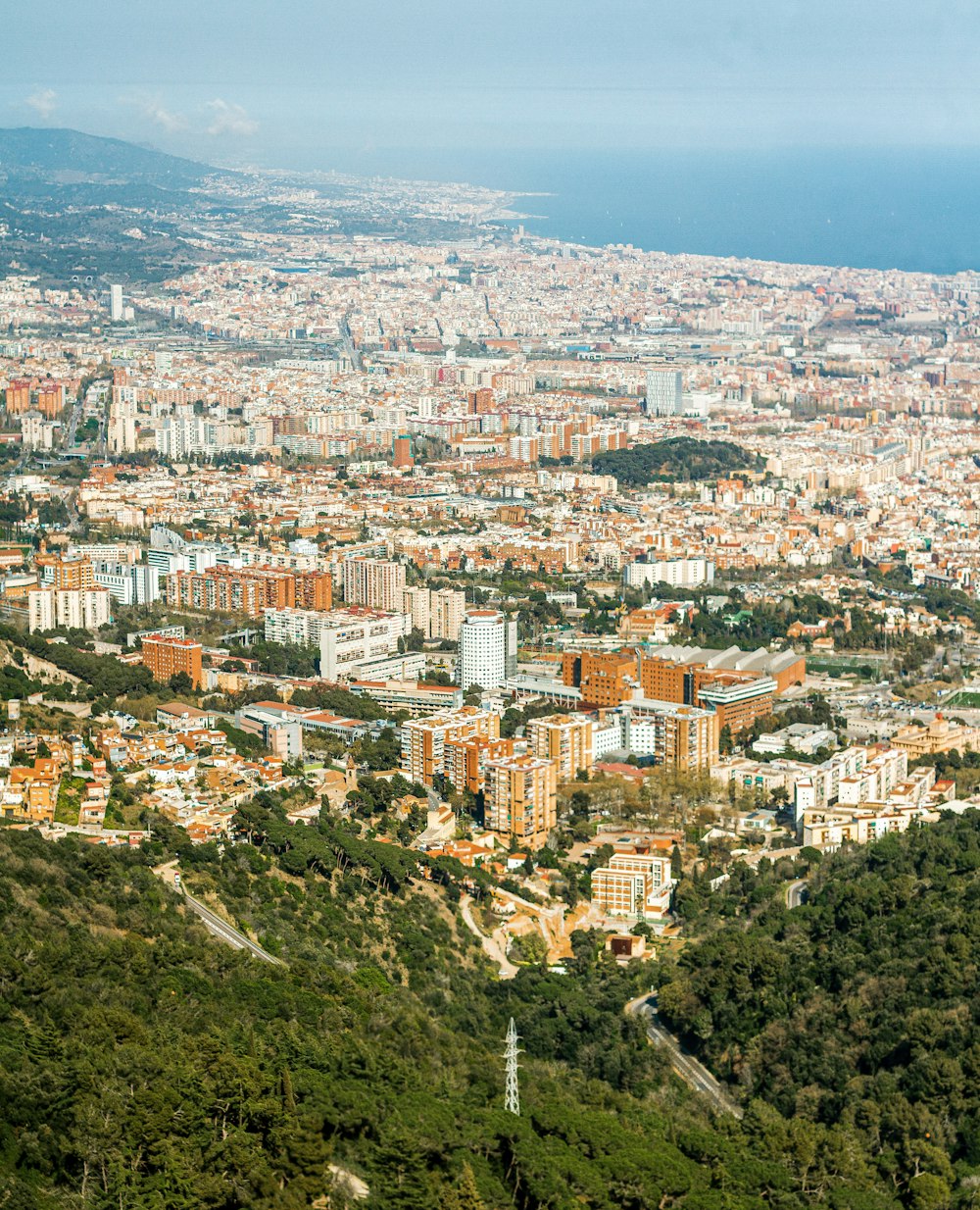 Veduta aerea degli edifici della città durante il giorno