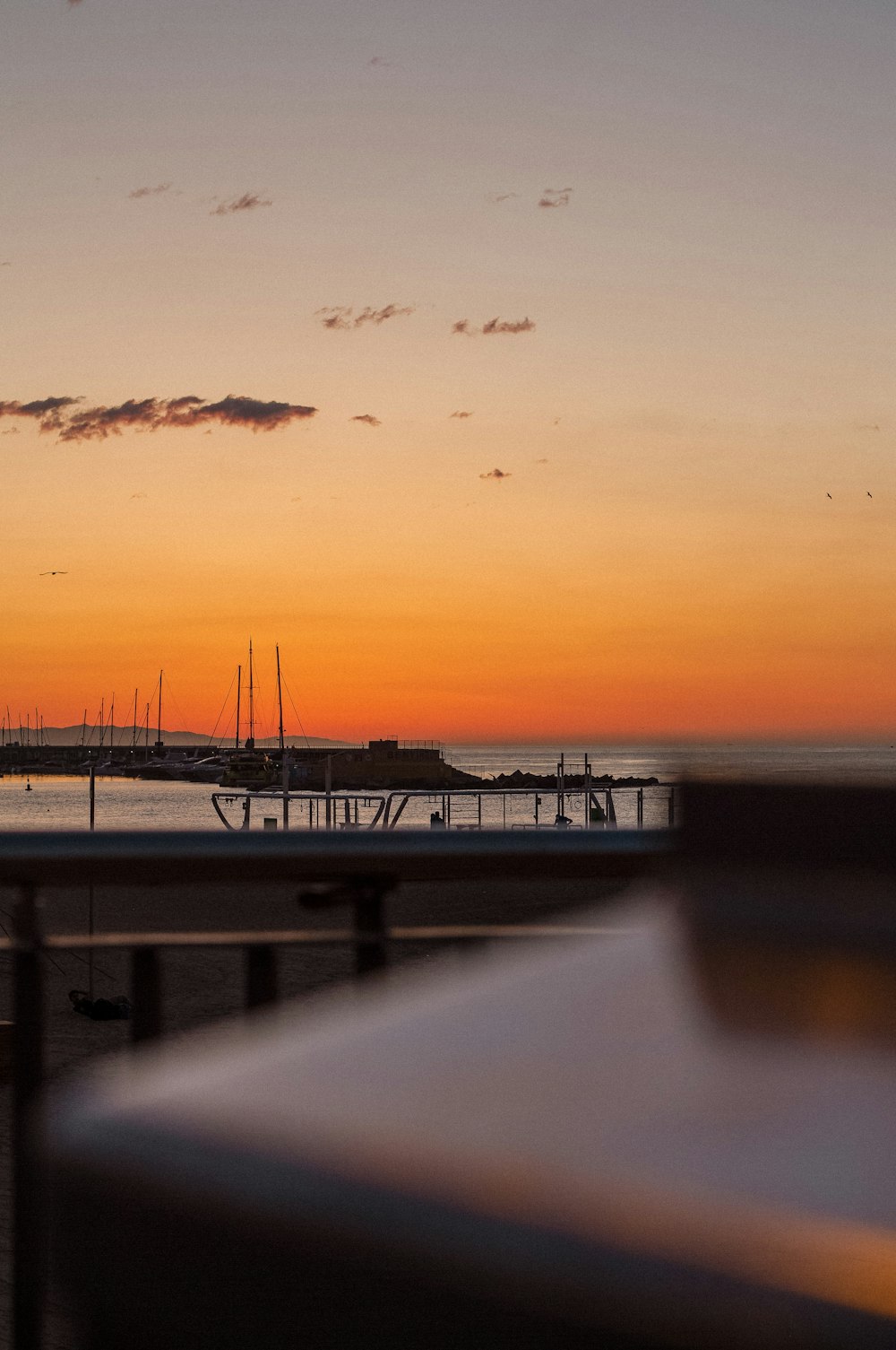 silhouette of bridge during sunset