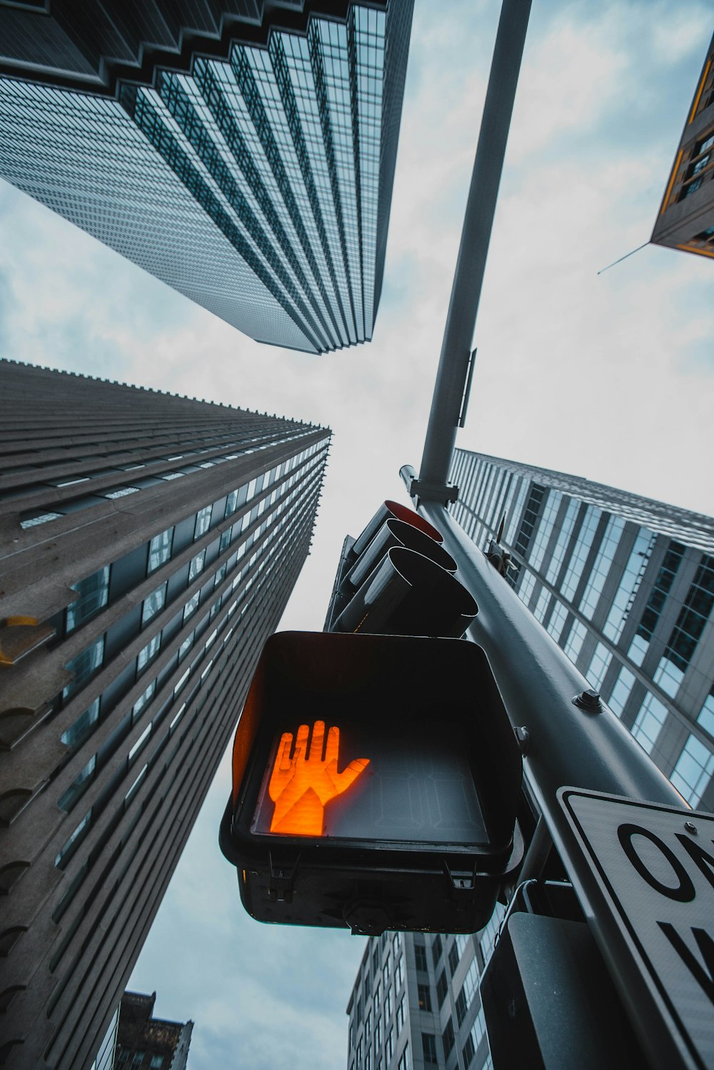 black and orange traffic light