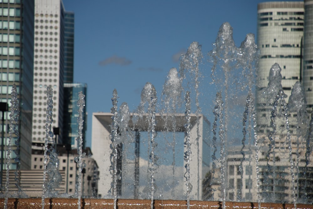 water fountain in the city during daytime