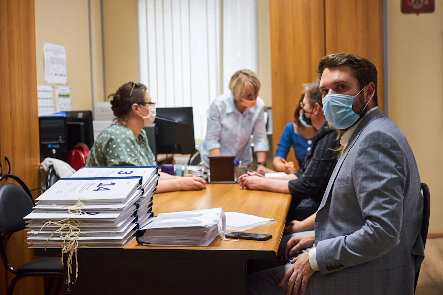 Healthcare provider reviewing compliance documentation