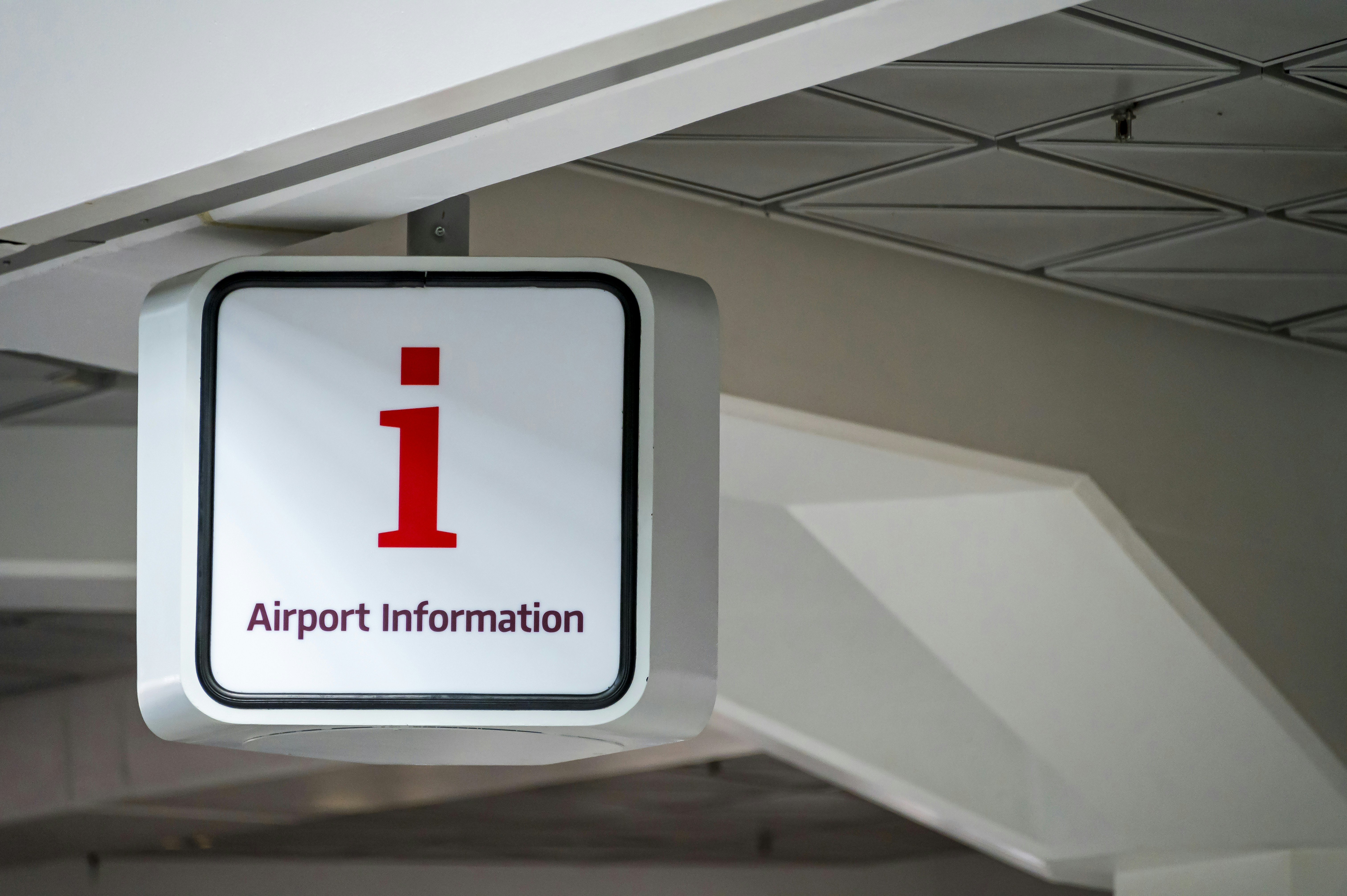 Berlin Tegel TXL airport: airport information sign