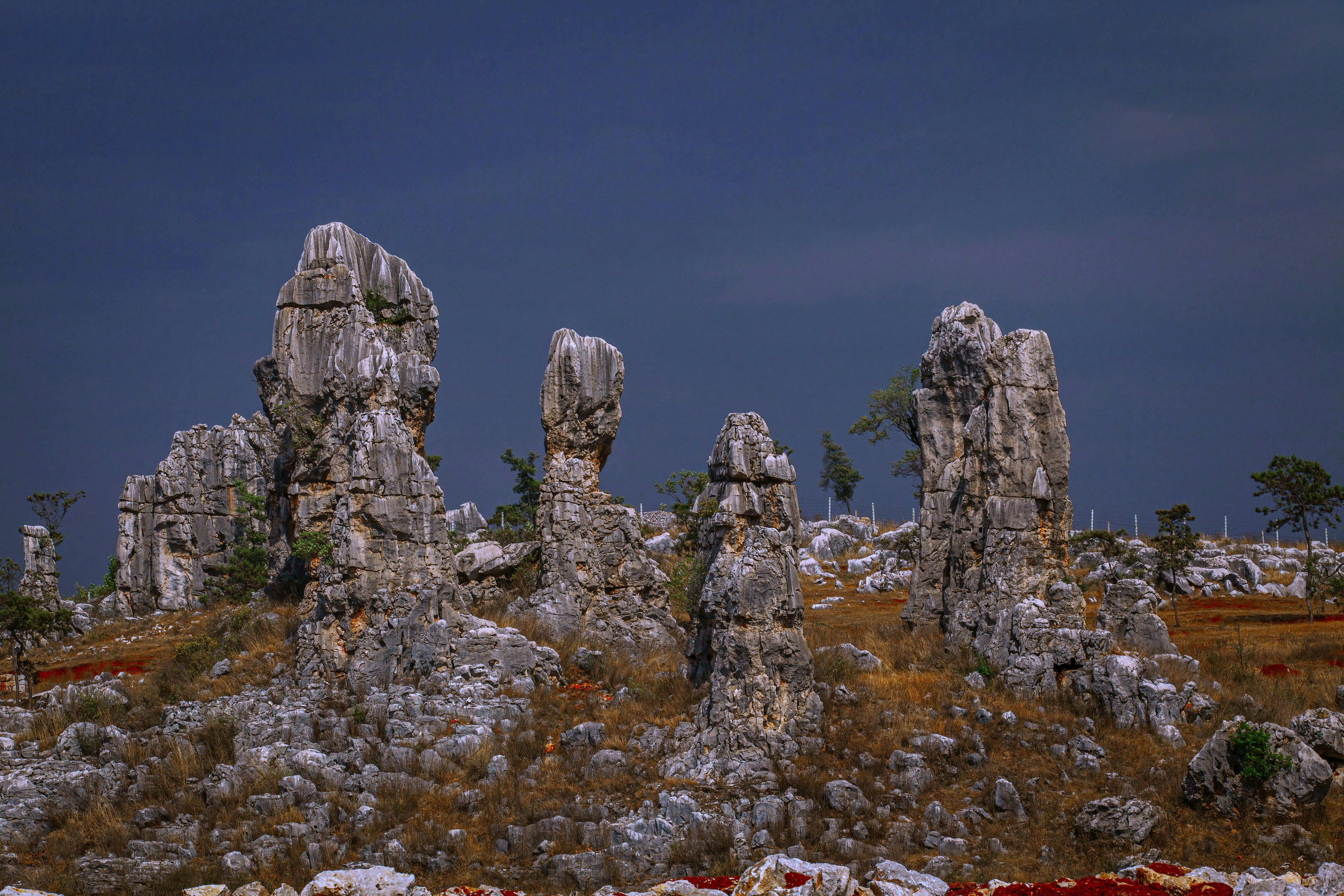 brown and gray rock formation under blue sky during daytime
