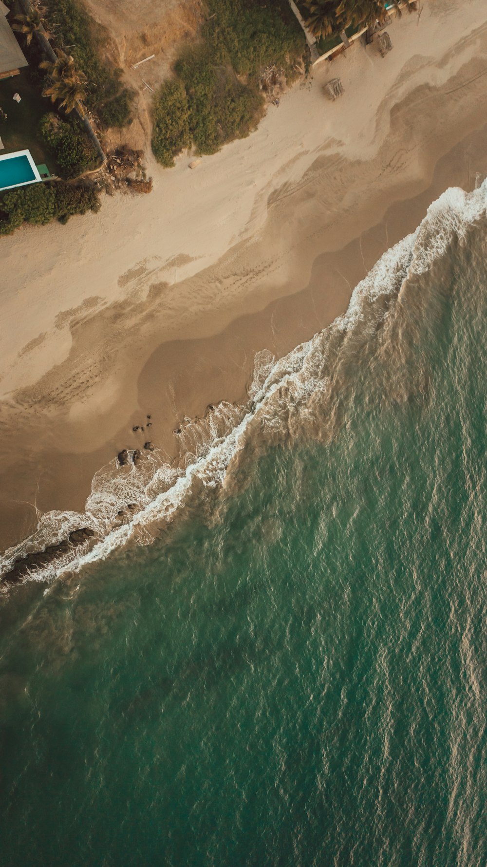 aerial view of beach during daytime