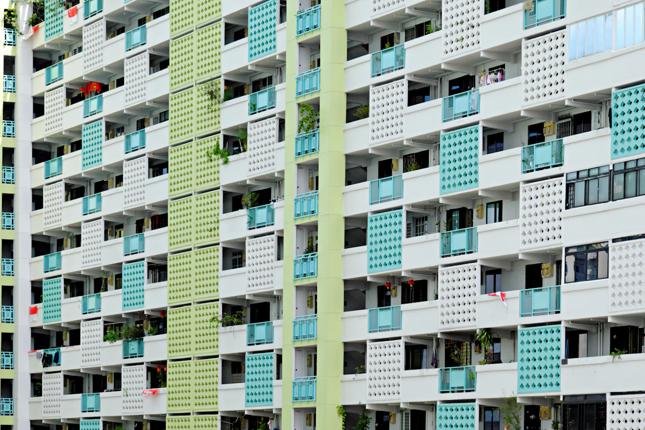 HDB flats in Singapore in daylight