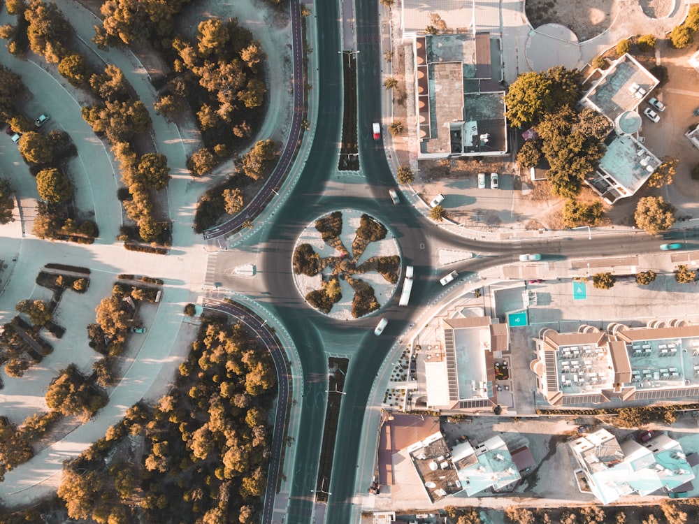 aerial view of city buildings during daytime