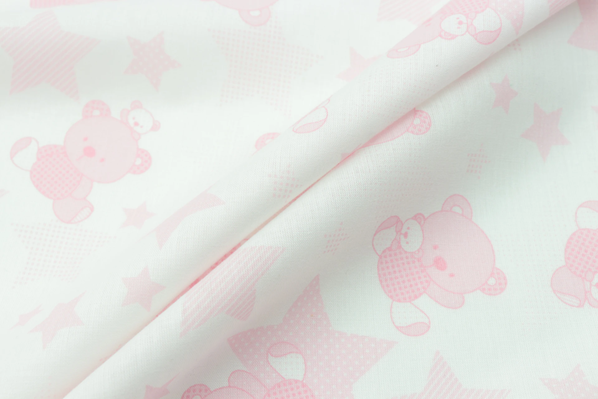 pink and white hearts textile