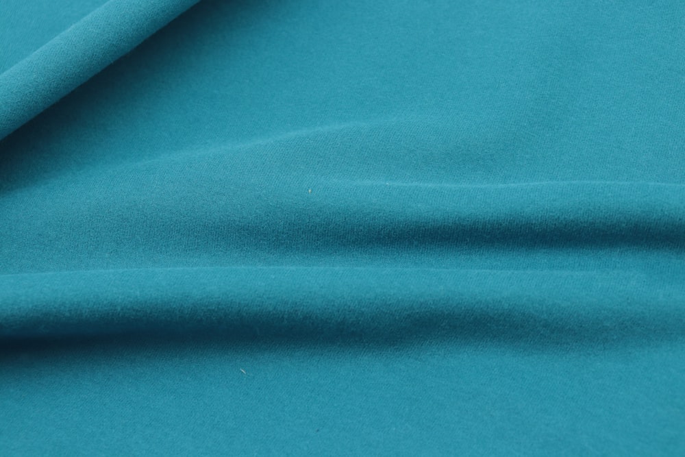 blue textile in close up image