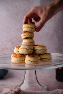 Fluffy lemonade scones on tray