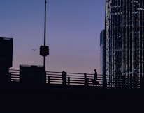 silhouette of building during daytime
