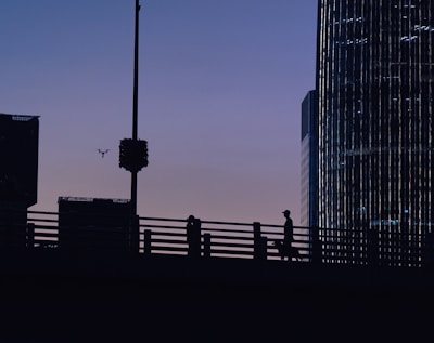 silhouette of building during daytime