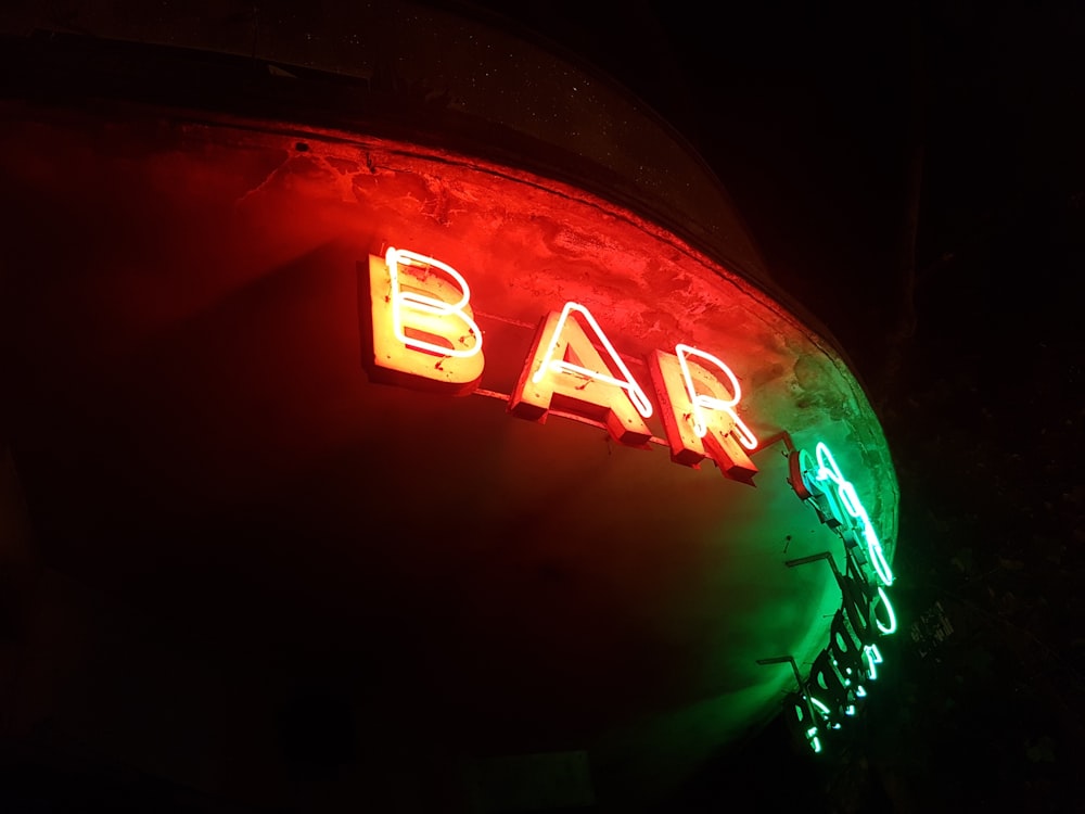 red and white love neon light signage