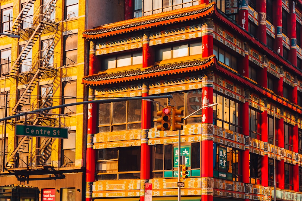 red and brown concrete building