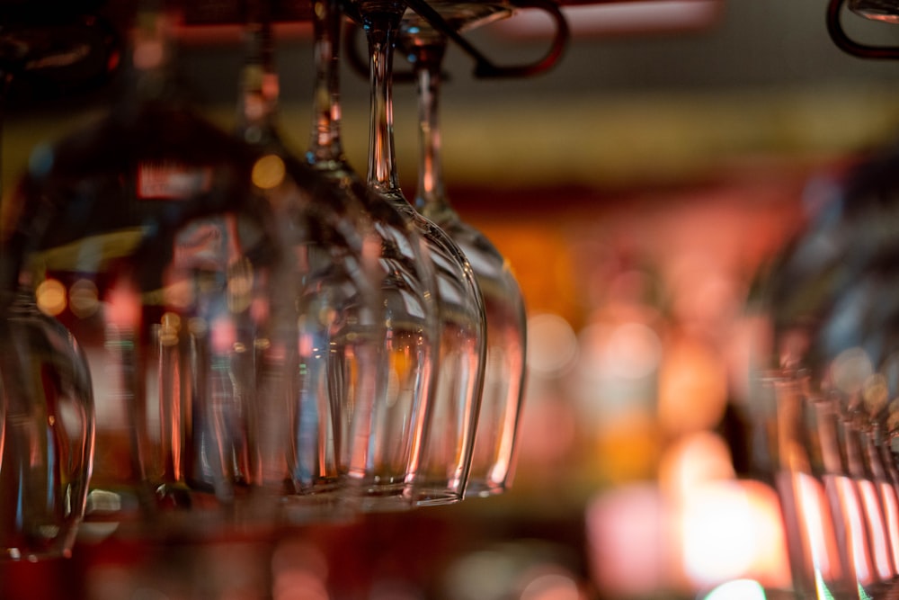 clear glass bottle with water droplets