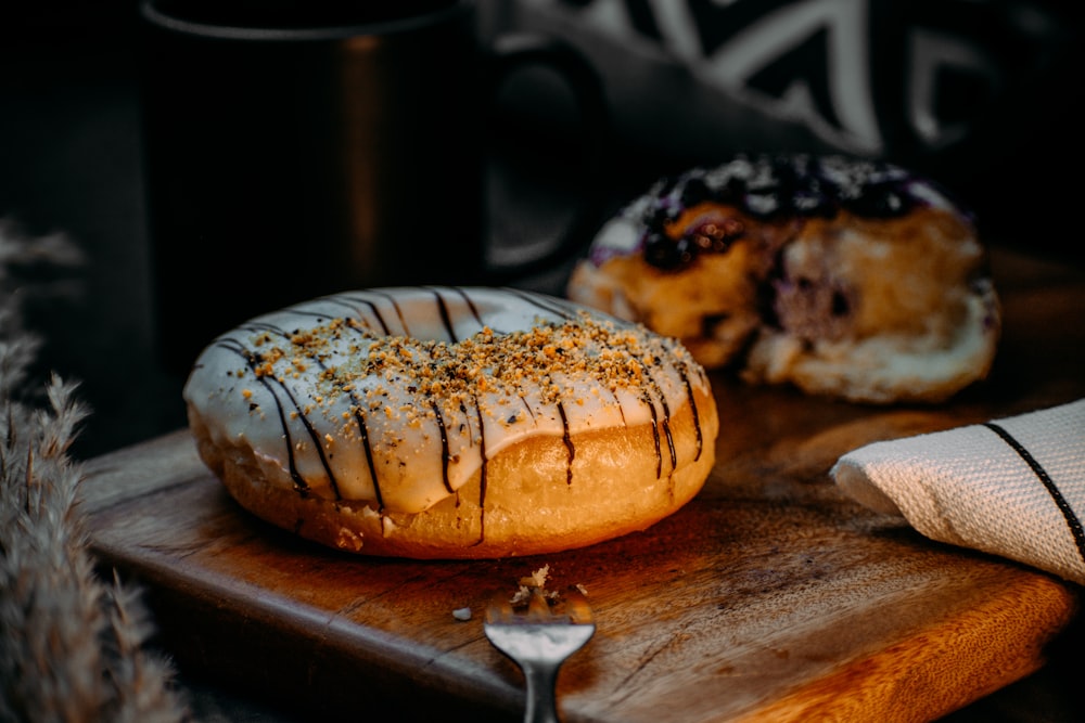 bread on brown wooden table