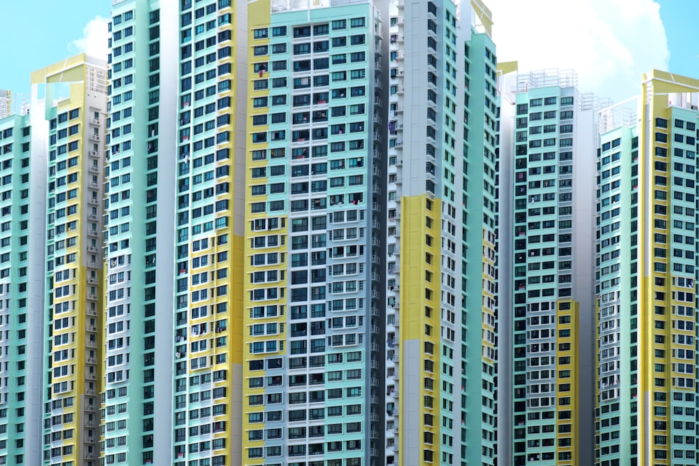 white and yellow concrete building