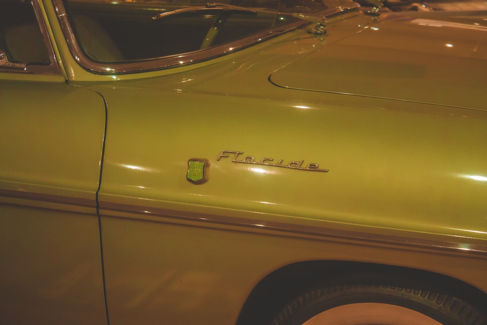 yellow chevrolet camaro in close up photography