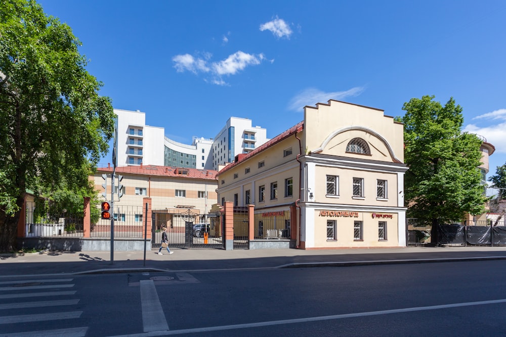 beige and brown concrete building