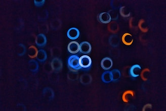 blue and white light digital wallpaper